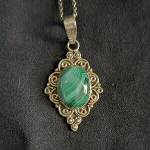 Malachite pendant Necklace